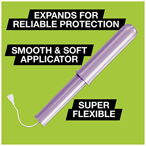 Kotex Security Tampons with Plastic Applicator, Unscented, Jumbo, 50 Count