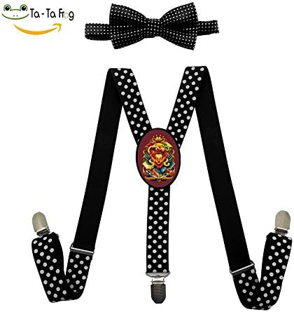 Grrry Children Lion King Adjustable Y-Back Suspender+Bow Tie Black