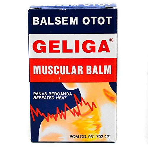 Geliga Balsem Otot Muscular Balm with Repeated Heat, 1.41 Oz