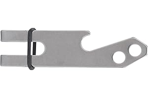 Changor Stainless Steel Suspension Belt Clamp/Holder Durable Slim Money Pocket Clamp/Holder for Keychain, Thick Sturdy Waist 