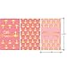 Pink and Gold Princess Girl Baby Shower Mini Candy Bar Wrappers - 45 Stickers