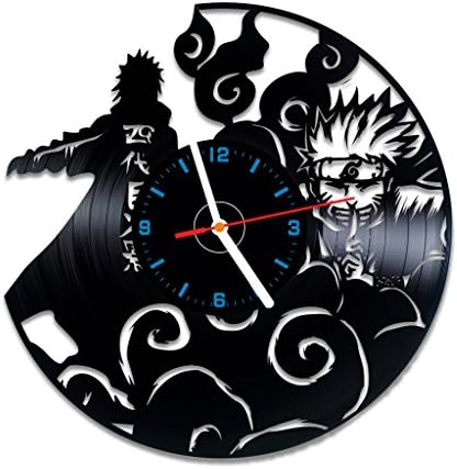 Naruto Design Vinyl Record Wall Clock Unique gifts for him her Gift Ideas for Mothers Day Father birthday anniversary wedding cute and original gifts for everybody
