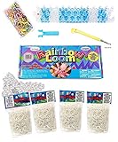 The Original Rainbow Loom Bands Value Pack, Complete Set Crafting Kit includes Loom, Metal Hook, Mini Rainbow Loom, 3000 Multi-Color Rubber Bands Refill, 120 Large Clips For Bracelets & Keychains