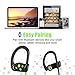 Wireless Headphones, Letsfit Sports Bluetooth Headphones Earphones Earbud with Mic Wireless Headset, Waterproof Sweatproof HD Stereo Earbuds for Running Gym Noise Cancelling 8 Hours Work Time