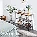 KICODE Console Table Sofa Table Entryway Industrial Side Table with 2 Iron Mesh Storage Shelves for Living Room Corridor and Bedroom