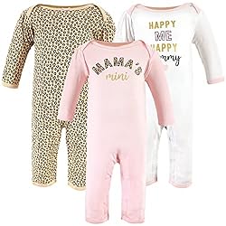 Hudson Baby Unisex baby Cotton Coveralls, Leopard