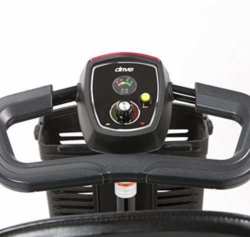 Drive-DeVilbiss-Scout-12-Amp-Scooter--Compact-Transportable-Power-Scooter-Motorized-Mobility-Scooter-for-Adults-Red