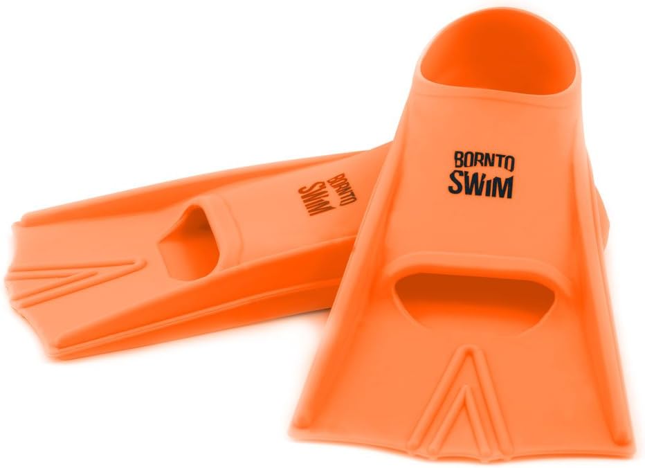 Boron NTO Swim Children's Swim Training Soft Silicone Flippers, Children's, Kurze Schwimm-Trainingsflossen