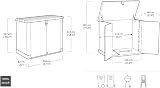 Keter Store It Out Pro Garden Storage Shed 1200L Beige Brown Weather Resistant view 9