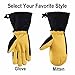 Ski Gloves, OZERO -40ºF Cold Proof Winter Thermal Glove for Men & Women - 150g 3M Thinsulate Insulation Insert and 5 inch Extra Long Sleeve - Water Resistant & Windproof & Breathable - (L / XL / XXL)