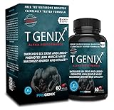 T GENIX Review Free Testosterone Booster Supplement the Only Clinically Proven Formula to Boost Sex Drive in 30 Days, Increase Vitality & Muscle Mass, Burn Fat & Improve Performance, 60 Count 1 Month Supply