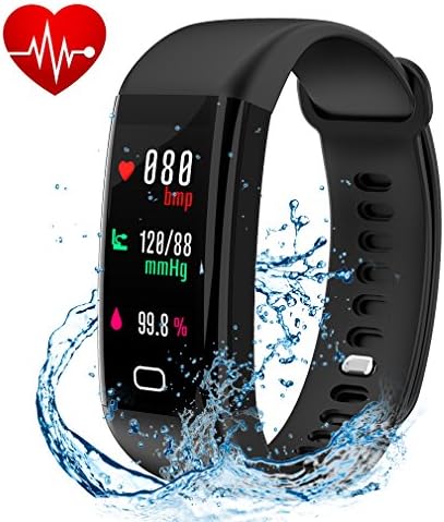 Fitness Tracker, Smart Watch Color Screen, Activity Tracker With Heart Rate Monitor, Calories track, Sleep Monitor, IP68 Waterproof Smart Bracelet Pedometer Wristband for Android and IOS