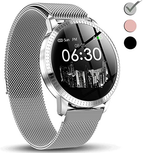 Women's Smart Watch,Fitness Tracker Smart Watch with Blood Pressure Heart Rate Sleep Monitor,1.22 in Women's Smart Watch,Fitness Tracker Smart Watch with Blood Pressure Heart Rate Sleep Monitor,1.22 in