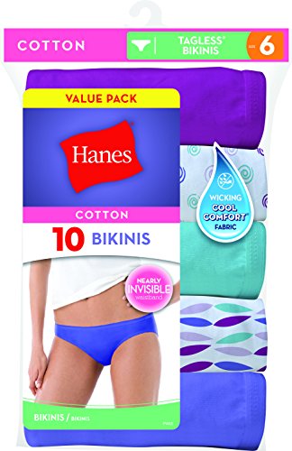 Hanes Cotton Bikini Panty 10 Pack - Image 4