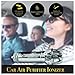 Car Air Purifier by AutoKraze | Plug In Air Freshener, Ionizer, Car Air Freshener, Removes Dust, Cigarette Smoke, and Bad Odors - Hepa Eco Ozone Ionic Cabin Purifiers