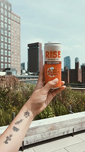 RISE Brewing Co. | Blood Orange Nitro Cold Brew Coffee (12 7 fl. oz. Cans) - Gluten & Dairy Free | Organic, Non-GMO, Vegan Ingredients | Clean Energy, Low Acidity & Slightly Sweet | 45 Calories - Thumbnail 5