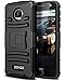 E LV Moto Z Force Belt Swivel Clip Case with Kickstand - Dual Layer Armor Holster Defender Full Body Protective Case Cover for Motorola Moto Z Force (not Compatible for Moto Z) - [Black]