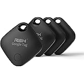 Air Tracker Tag for Android 4 Pack Luggage Tracker Tags 2026Update Works with Google Find Hub App Bluetooth Tracker Key Finder Item Locator for Luggage, Backpack, Suitcases, Replaceable Battery