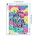 Yomiie 5D Diamond Painting Letter Art Full Drill by Number Kits, I Love You to The Moon and Back Letter Paint with Diamonds DIY Craft Arts Decorations (12x16inch)