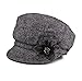 EINSKEY Women's Winter Hat Newsboy Cap Wool Felt Cloche Hat Flower Church Visor Beret Cabbie Hat