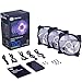 Cooler Master MFY-P2DC-153PC-R1 MasterFan Pro 120 Air Pressure RGB- 120mm Static Pressure RGB Case Fan, 3 in 1 with RGB LED Controller, Computer Cases CPU Coolers and Radiators primary