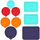 Sophico Silicone Storage Cover Lids Replacement for Anchor Hocking and Pyrex Glass Bowls (Container not Included) (MIX-9 PACK)