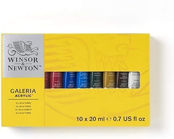 Winsor & Newton 2190525 Acrylic Paint 10 Tube Set