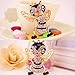 Bolbove Cool Bee with Big Eyes Keychain Crystal Keyring Rhinestones Purse Pendant Handbag Charm (Black)