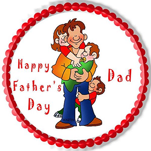 Happy Fathers Day Cake Topper Printable - prntbl