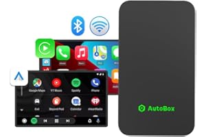 autobox 5.0 2-in-1 Carplay and Android Auto Wireless Adapter,Plug and Play,Use for Cars with Wired CarPlay/Android Car (2016-2024),Support Wired Carplay to Wireless, Wired AA to Wireless Android Auto