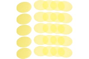 NUOBESTY 50pcs 2-inch Yellow Light Gel Filter Sheets for LED Lamps Warm Correction Film Mood Lighting