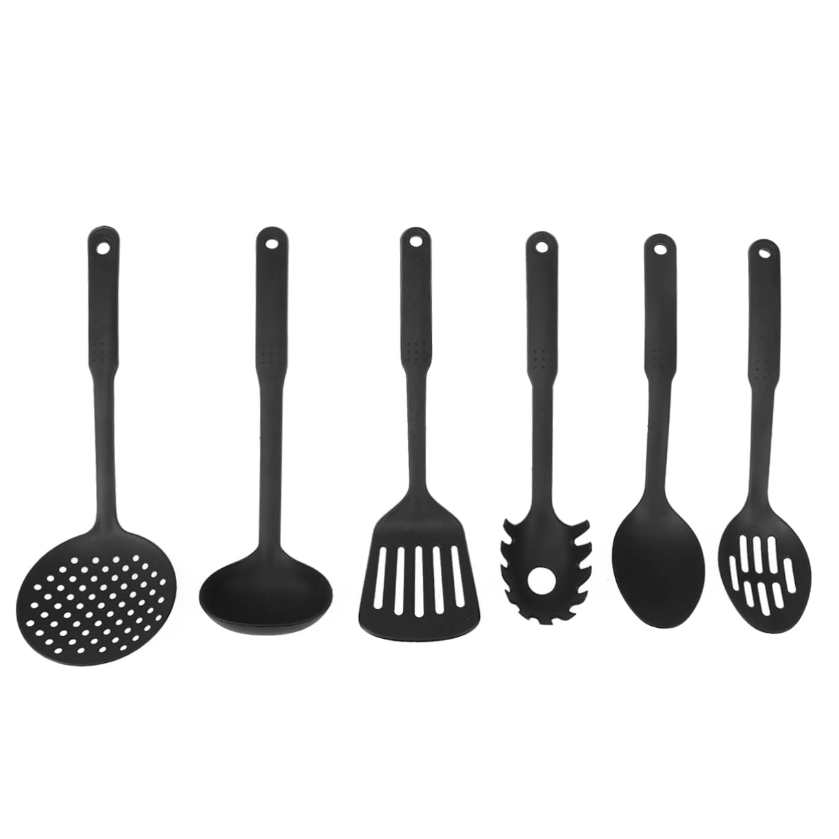 BESPORTBLE 6 Pcs Pot Scraper Hutch Kitchen 6 Piece Set Kitchen Utensils Kitchenware Kitchen Wares Cooking Tools Nylon Kitchen Utensil Black Cooking Spatula Suit Kitchen Utensil Set