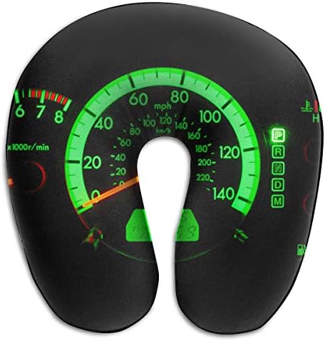 DMN U-Shaped Neck Pillow Car Speedometer Pillows Soft Portable for Travel Reading Sleeping