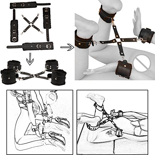 Red spring Under Bed Kit for Sports with Couple in Black 10pcs - Thumbnail 5