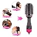 Crenova Hot Air Brush, One Step Hair Blow Dryer, Tourmaline Ionic Volumizer Styler with Ceramic Heater, Great for Easy & Fast Straighten or Curl All Hair Types