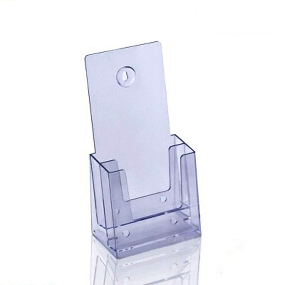 B081JSM99D Quality Plastic Display Stand SUPERTOOL Leaflet Holders Transparent Two Tier Versatile 1/3 Display Stand For A4 Leaflets, Flyers, Literature & Brochures.