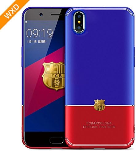 iPhone X Case iPhone 10 Case For the World Cup Barcelona,WXD Luxury iPhone Back Anti-Scratch Bright Ultra-Thin Bumper Case Cover Blue &amp; Red [Ultra Thin][Slim Fit][Hard PC] for Apple iPhone X
