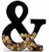 Wine Cork Holder - Metal Monogram Letter (&), Black, Large | Wine Lover Gifts, Housewarming, Engagement & Bridal Shower Gifts | Personalized Wall Art | Home Décor