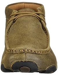 Twisted X   Suela de goma para hombre de piel con cordones para conducción de los dedos del pie   cobre