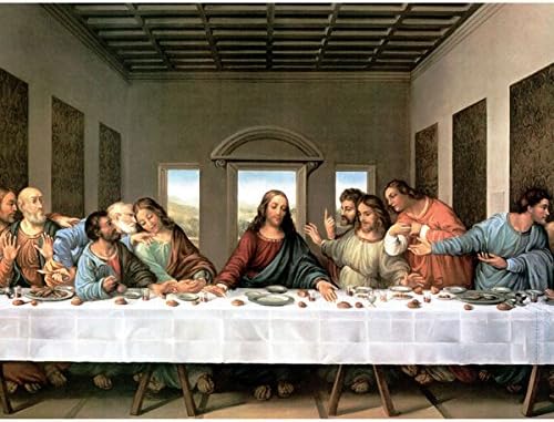 Amazon Co Jp レオナルド ダ ヴィンチ 世界の名画コレクション 最後の晩餐 複製画 人物画 宗教画 キリスト イエス キリスト メシア 救世主 ユダ 聖書 最後のばんさん 食事風景 ダヴィンチコード イタリア ダヴィンチ ダビンチ 複製 絵画 B2817 ホーム