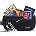 Premium Money Belt for Travel - RFID Blocking Hidden Wallet with Coil Cord Keychain