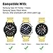 DEALELE Bands Compatible with Samsung Galaxy Watch 46mm / Galaxy 3 45mm, 22mm Stainless Steel Metal Replacement Strap for Huawei Wacth GT5 / GT5 Pro / 4/4 Pro / GT4 / 3/3 Pro / GT3 46mm (Gold)