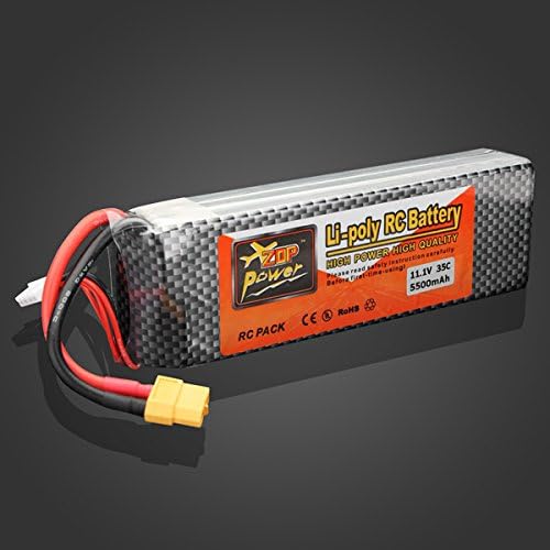ZOP Power 11.1V 5500mAh 35C Lipo Battery XT60 Plug