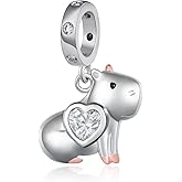 TYSO Capybara Charm 925 Sterling Silver Capybara Gifts Capybara Stuff Birthday Gifts Jewelry for Women