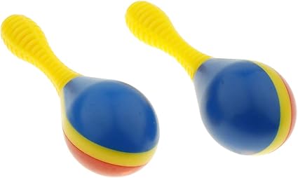 Amazon 赤ちゃん幼児の就学前のおもちゃのための1ペアのプラスチックマラカスハンドヘルド振動玩具ギフト マラカス 楽器