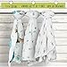 Baby Muslin Swaddle Blankets - Educational, 100% Soft Cotton 3 Pack, Swaddle and Receiving Blankets, Perfect Baby Shower Gift, with Mini Story of Amu the Turtle and Joie the Rabbit Racing