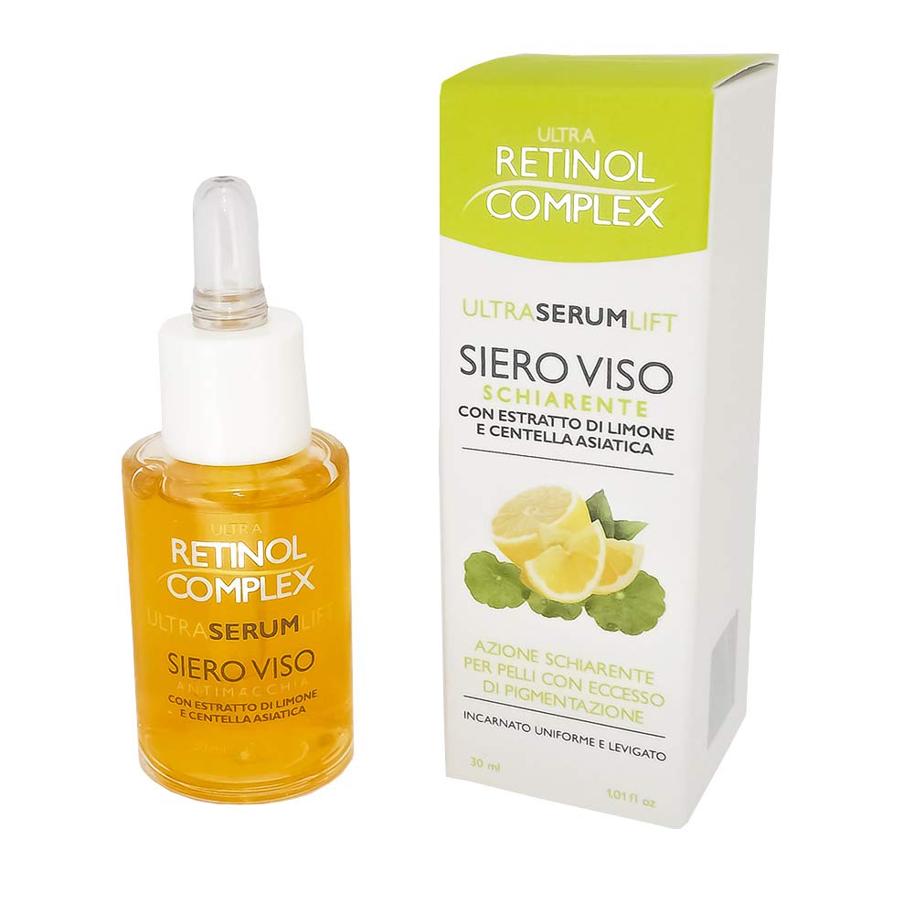 Ultra Retinol Complex Serium Lift Lightening Face Serum with Lemon Extract and Asian Centella for Skin with Excess Pigmentation for Uniform, Smoothed Skin 30ml