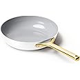 Caraway Nonstick Ceramic Frying Pan (2.7 qt, 10.5") - Non Toxic, PTFE & PFOA Free - Oven Safe & Compatible with All Stovetops (Gas, Electric & Induction) - White