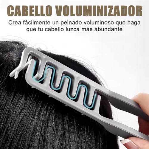2 Piezas Peine de Textura para Hombre y Mujer, 2 en 1 Peine Plegable Styling Comb y Peine para Peinar Esponjoso, Apto para Todo Tipo de Cabello, Crea una Textura Voluminosa y un Peinado Ondulado