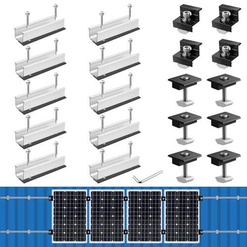 Anbte Solarmodul Halterung Kit, für 4pcs Solarmodul 30MM/35MM Modulhöhe